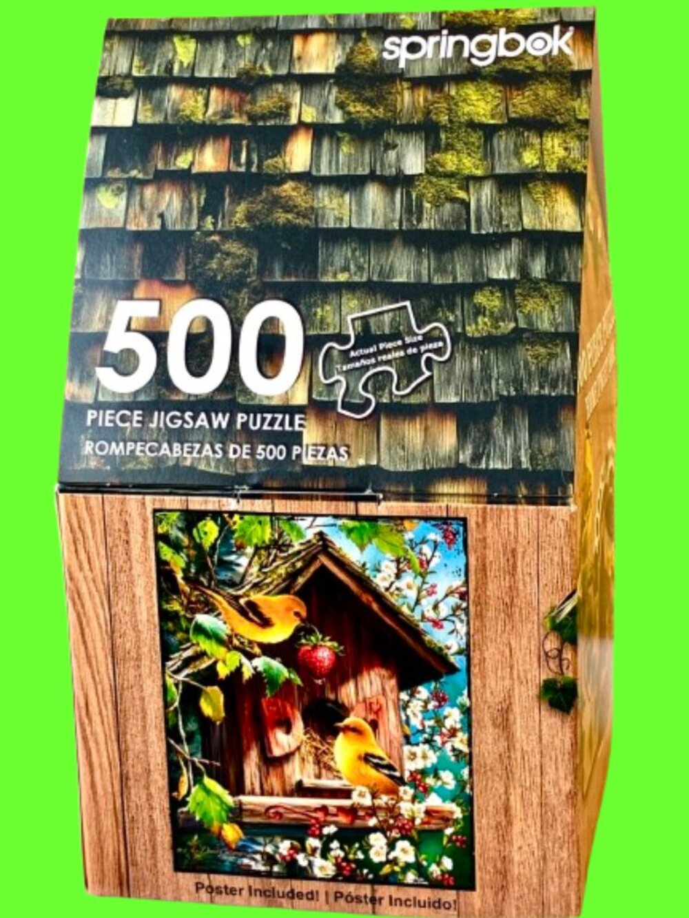 Springbok 500 Pc Jigsaw Puzzle Home Tweet Home Birdhouse Birds Poster Inc NEW